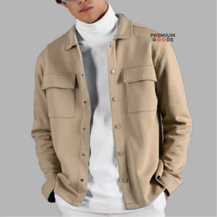 Shacket Jacket Premium Goods Fleece Kantong | Shacket Jacket Pria | Trucker Jacket | Jaket Kemeja Pria | Jaket Pria