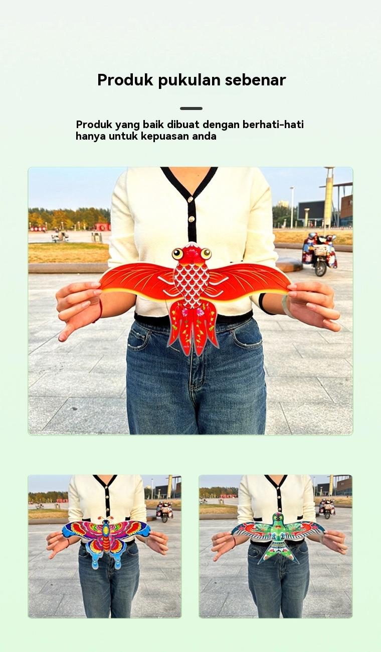 Product Introduction of Children holding fishing rods, kites, dynamic bird simulation, flapping wings, easy to fly toy kites 4