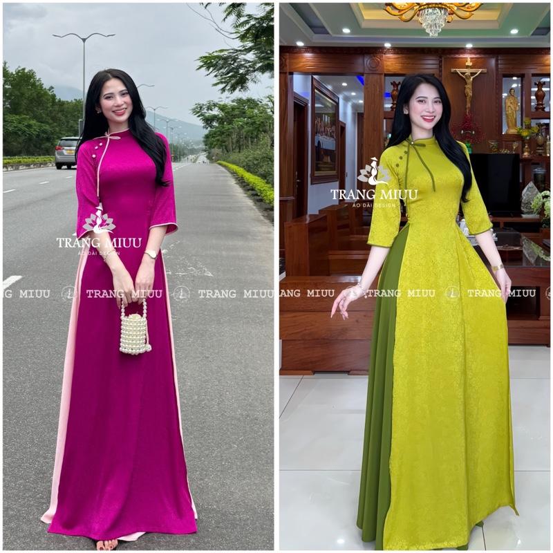  Áo Dài Lụa Gấm Thái Tuấn Cao Cấp 