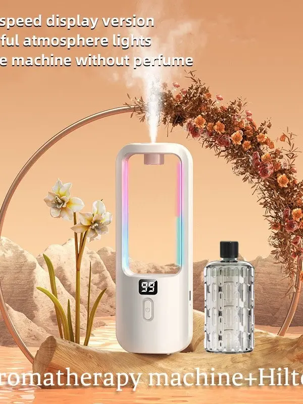 Digital displaymh"Rechargeable Fragrance Machine Automatic Aroma Diffuser humidifiers Essential oil Di/MH