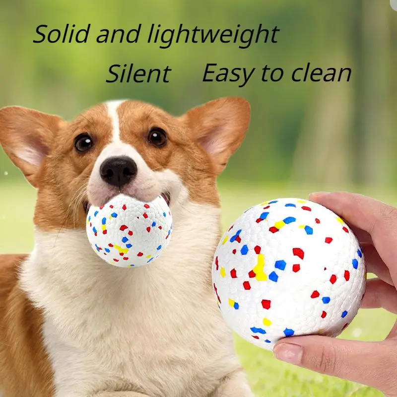 Solid & Lightweight Dog Toy Ball, Bite Resistant Teeth Grinding Pet Toy, High Elasticity Tear Pet Ball, Pet Chew Toy, Dog & Cat Accessories