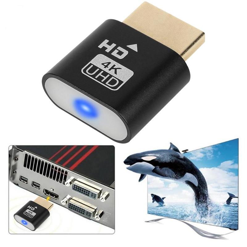 Phích cắm giả HDMI, Bộ điều hợp màn hình ảo, Tương thích với HDMI, Độ phân giải 4K, D3Y2, T7D9