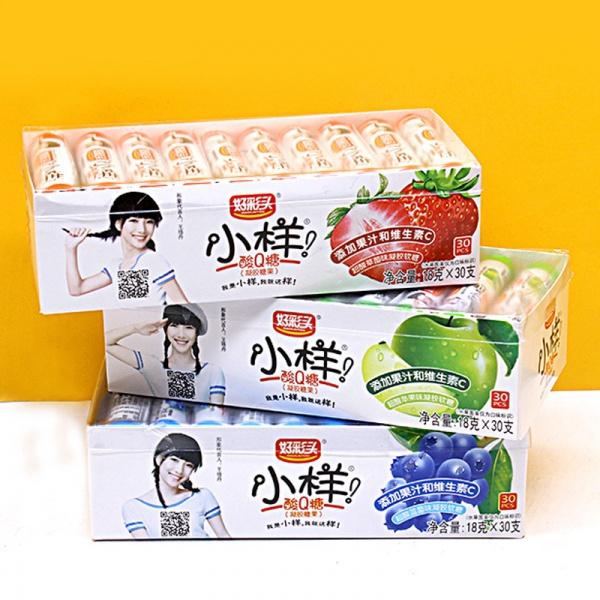 Product Introduction of Nostalgic Candy Fruit Flavor Sweet and Sour Snacks Fruit Juice Jelly Candy Wholesale 3