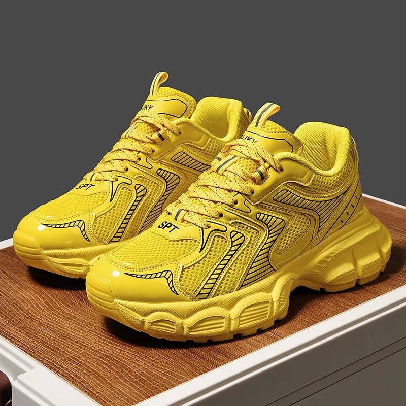 2024 Aanpassen Man Casual Mode Sneakers Snelle Levering Dropshipping Blank Mesh Wandelen Hardlopen Sportschoenen voor Mannen Atletische Hardloper_voghion.com