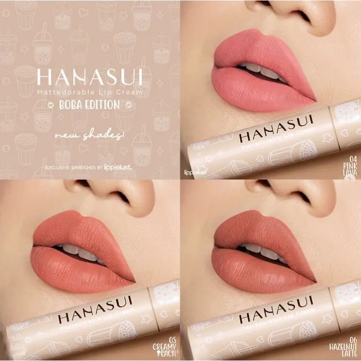 NEW SHADE BOBA Hanasui Mattedorable Lip Cream 1