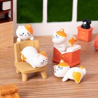 Gambar 【Apligod】Dekorasi Desktop Ornamen Mobil Lanskap Mikro Ornamen Kucing Oranye Lucu Kreatif - A-random dari Apligod Kota Bekasi 4 Tokopedia