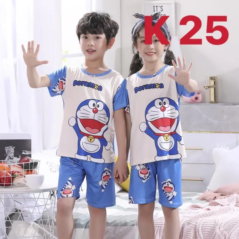 ชุดนอน ชุดนอนเด็ก แขนสั้นขาสั้น เด็กเล็ก 1-6 ขวบ ลายการ์ตูน น่ารักๆ ถูกที่สุด พร้อมส่ง