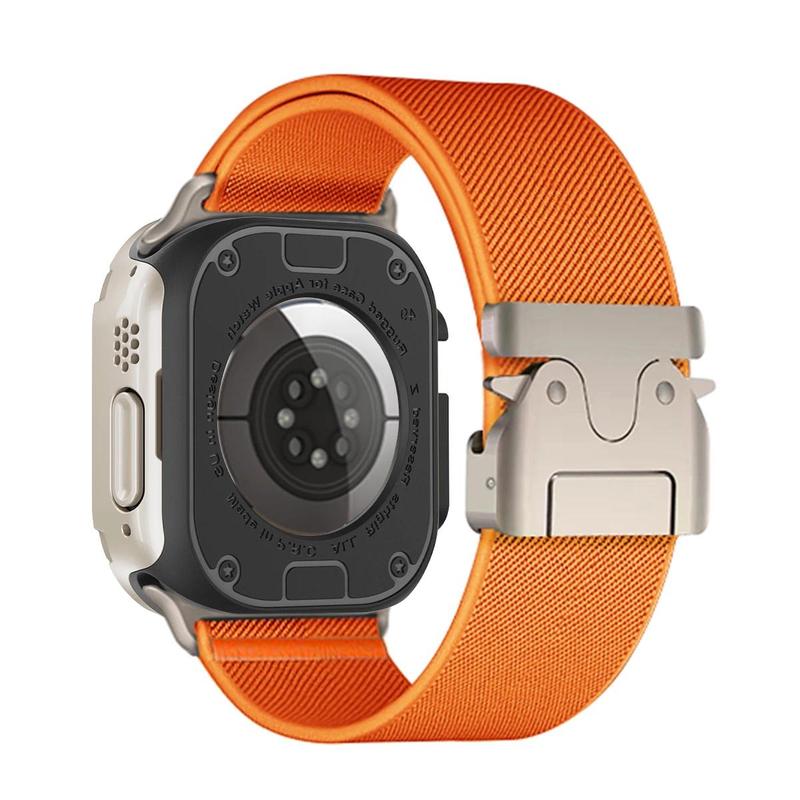 Product Introduction of 2 in 1 Case+Strap for Apple Watch Ultra Band 49mm 10 9 8 7 46mm 42mm Armor Protective Case Nylon Bracelet for IWatch Series 6 SE 5 4 3 2 1 accessories 26