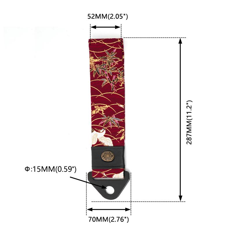 Product Introduction of Universal Personalize JDM Towing Rope High Strength Polyest Trailer Tow Rope Racing Car Tow Eye Strap Bumper Trailer BAG073 33