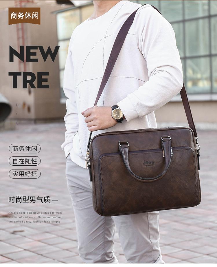 Product Introduction of Cặp Tài Liệu Công Sở, Túi Nam, Túi Xách Đeo Ngang, Túi Đeo Vai Thường Ngày Túi Messenger Phù Hợp Với Nam Giới 1
