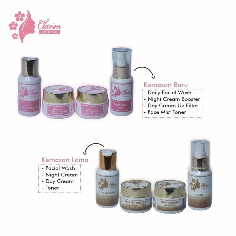 Clarien Skincare Booster Wajah Kusam Susah Putih Jerawat Komedo Flek 2