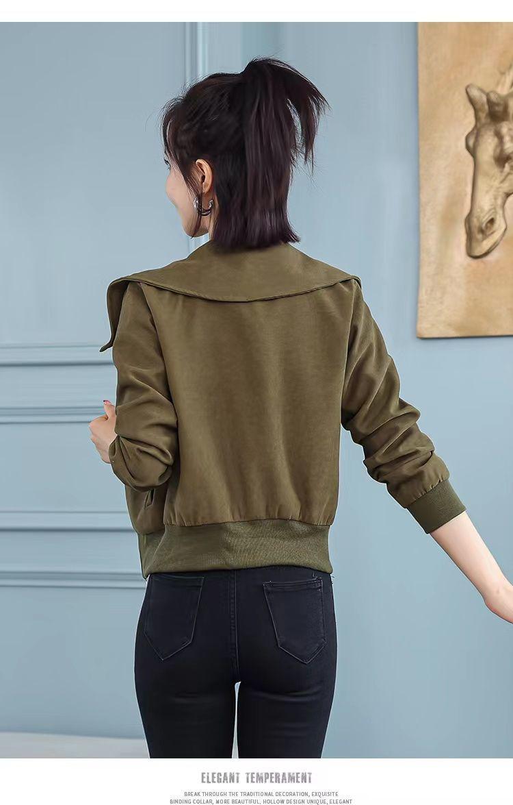 Product Introduction of Áo Khoác Ngắn Lót Lông Cừu / Không Lót Lông Cừu Cho Nữ, Áo Khoác Đồng Phục Bóng Chày Thường Ngày, Phong Cách Chanel Đa Năng Mới, Mùa Xuân Và Mùa Thu 14
