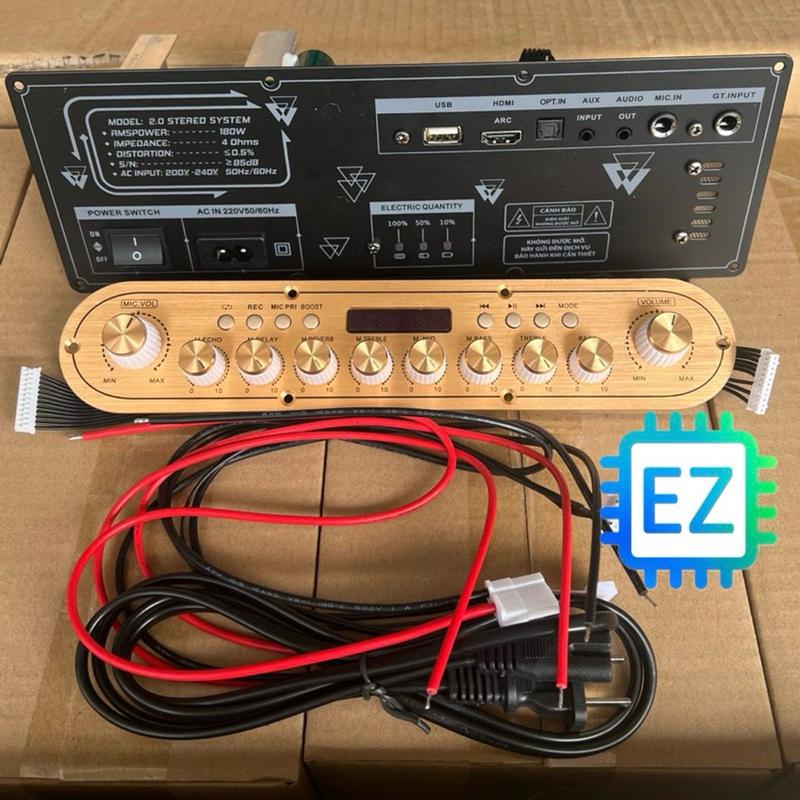K18, K902 Stereo mạch loa kéo, di động, xách tay karaoke quốc dân 180W, echo delay reverb đầy đủ, hàng công ty chính hãnġ 2