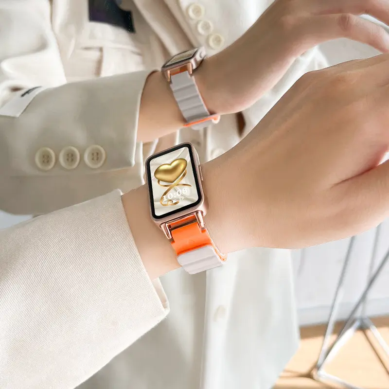 Strap for Huawei Band 10/9 Strap ukuran silikon Tali Huawei Band 8 Strap Huawei Band Waterproof  Strap strap  huawei  band  10 huawei  band  8 7