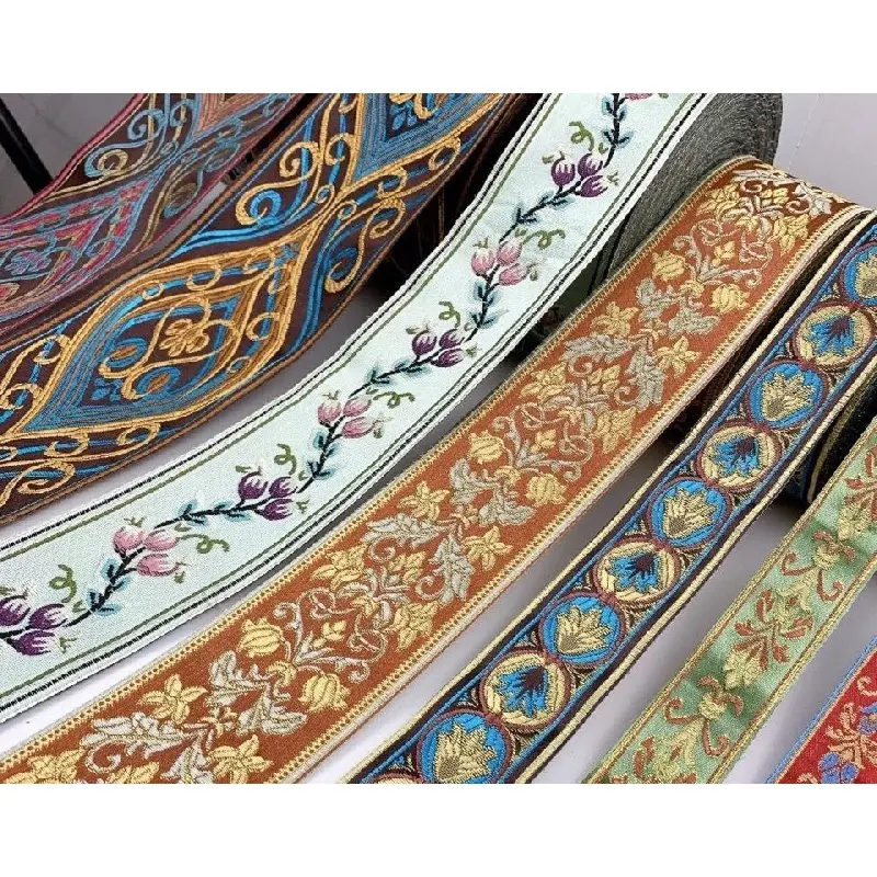 Phụ Kiện Ren, Viền Cổ Áo Và Vòng Bít, Phong Cách Cổ Điển Dân Tộc Ruy Băng Váy, Phụ Kiện Đồ Trang Trí Quần Áo Tự Làm, Dải Vải Phong Cách Miao 1