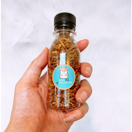 Sâu rang khô sâu sấy khô cho Hamster sóc nhím chim sóc bay chai 100ml