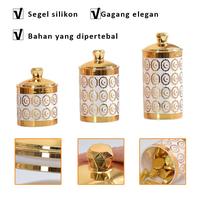 Gambar Vinnatsu 3pcs Toples Set Toples Jumbo Toples Kedap Udara Toples Lebaran Aesthetic Set Mewah Toples Kue Kering  Akrilik Toples Plastik Aesthetic Toples Kue Akrilik Toples Kue Lebaran Set Mewah - Emas dari Vinnatsu MALL2 Kab. Tangerang 3 Tokopedia