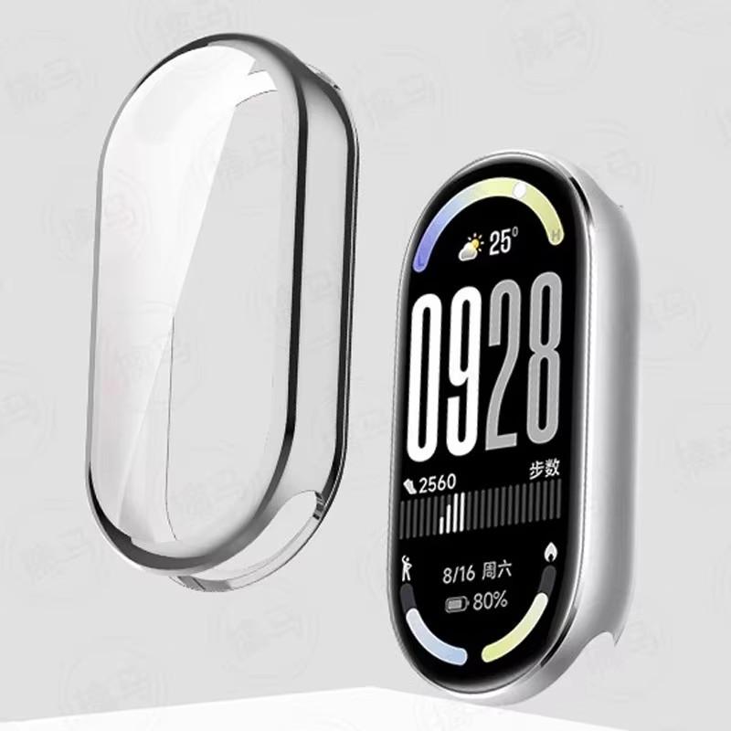 Milanese Loop Strap +TPU Case for Mi Band 10 9 8 Anti Gores Soft Screen Protector Cover Magnetic Stainless Steel Metal Band Belt Replacement Watchband Accessories Tali Jam Tangan Smartwatch for Xiaomi Miband 10 9 8 NFC Milanese Loop Strap +TPU Case for Mi Band 10 9 8 Anti Gores Soft Screen Protector Cover Magnetic Stainless Steel Metal Band Belt Replacement Watchband Accessories Tali Jam Tangan Smartwatch for Xiaomi Miband 10 9 8 NFC