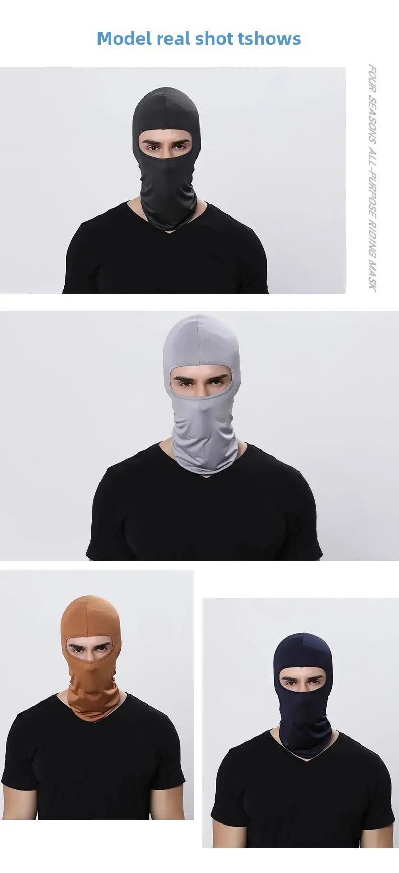 Product Introduction of Summer Outdoor Sports Cycling Head Cover Ice Silk Sun Protection Mask Bicycle Motorcycle Windproof Dustproof Face Cover Head Cover 2