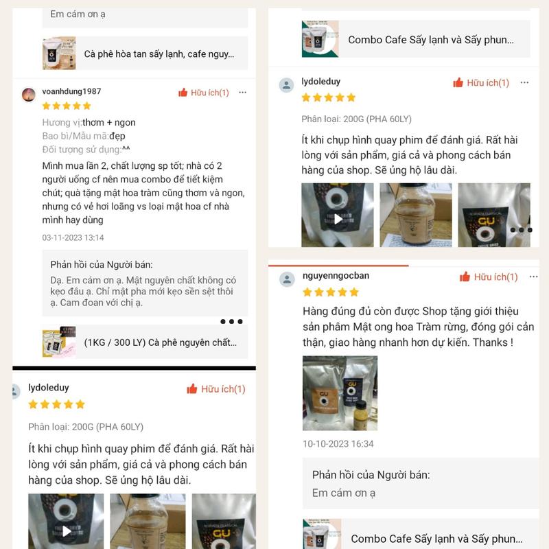 Cà phê hòa tan nguyên chất Robusta & Arabica, cafe đen hòa tan không đường Black Coffee, đắng vừa chua nhẹ 5