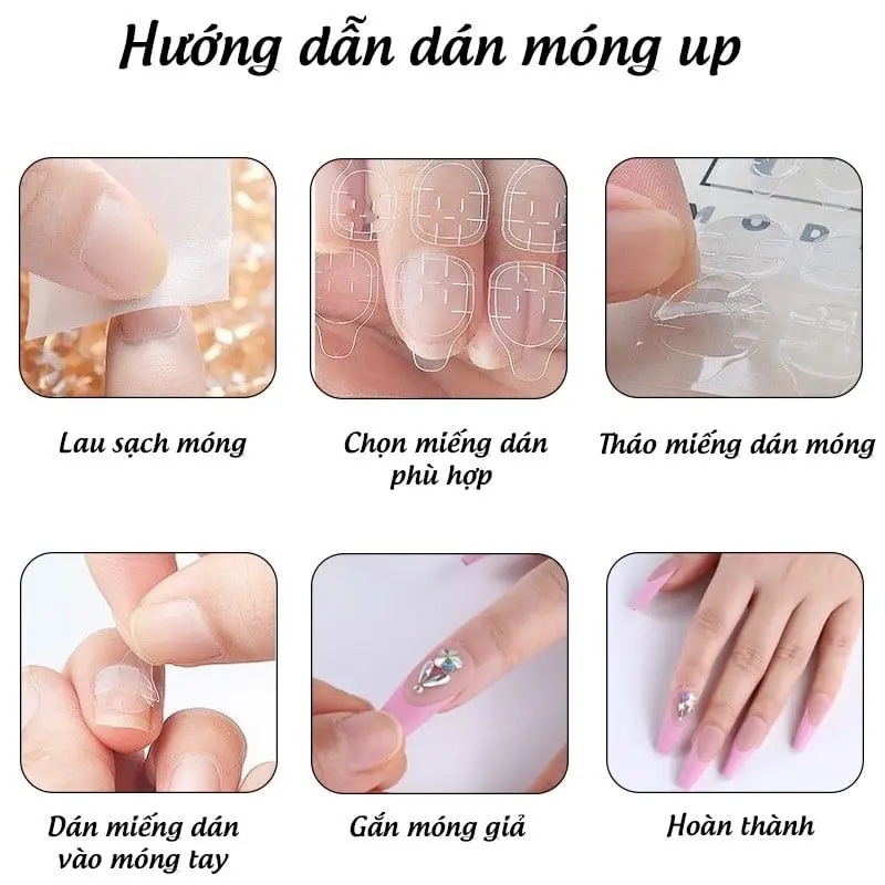 Bộ 24 nail - nail xinh thiết kế đính chamr Làm Nail 1