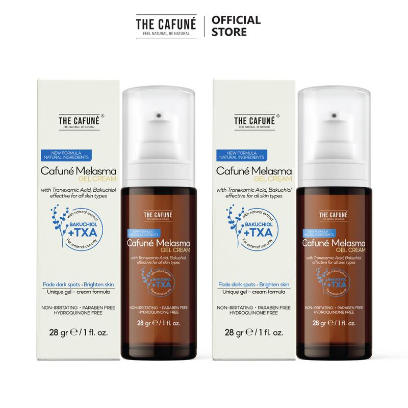 Combo 2 Kem Làm Mờ Thâm Nám, Dưỡng Trắng Sáng Và Đều Màu Da Tối Ưu Cafuné Melasma Gel Cream, 28g