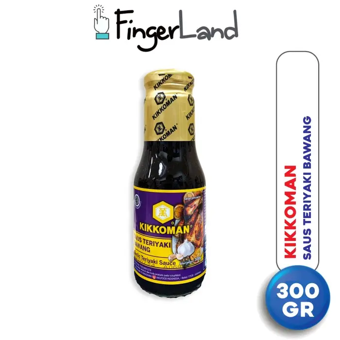KIKKOMAN Garlic Teriyaki Sauce 300 gram Saus Teriyaki Bawang 0