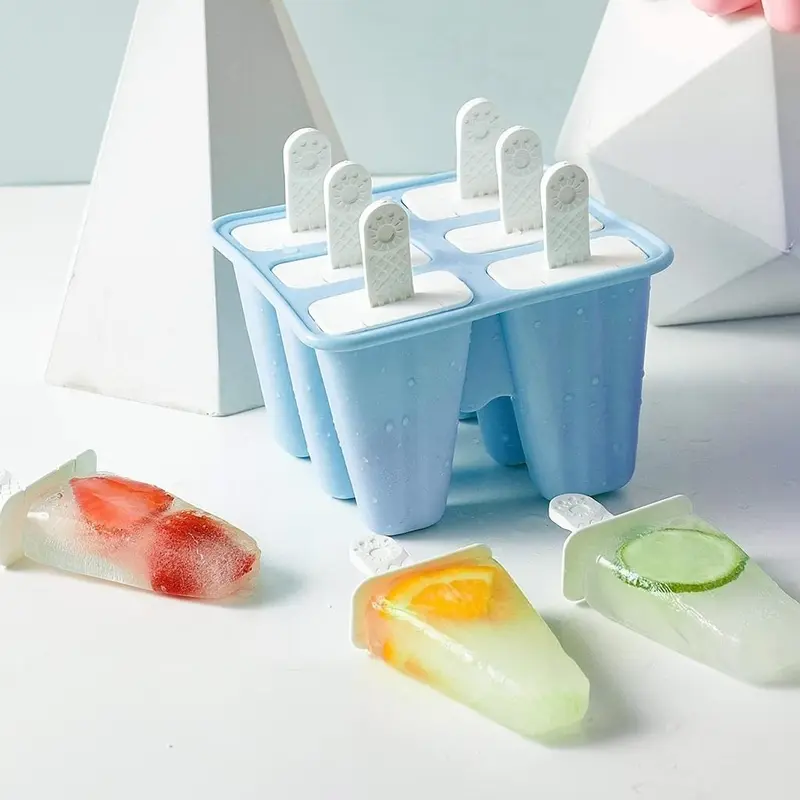 Silicone Ice Pop Maker, 1 Count Multi-grid Ice Pop Mold, Reusable Ice Pop Maker, Ice Pop Maker for Home Kitchen, Kitchen Supplies 4