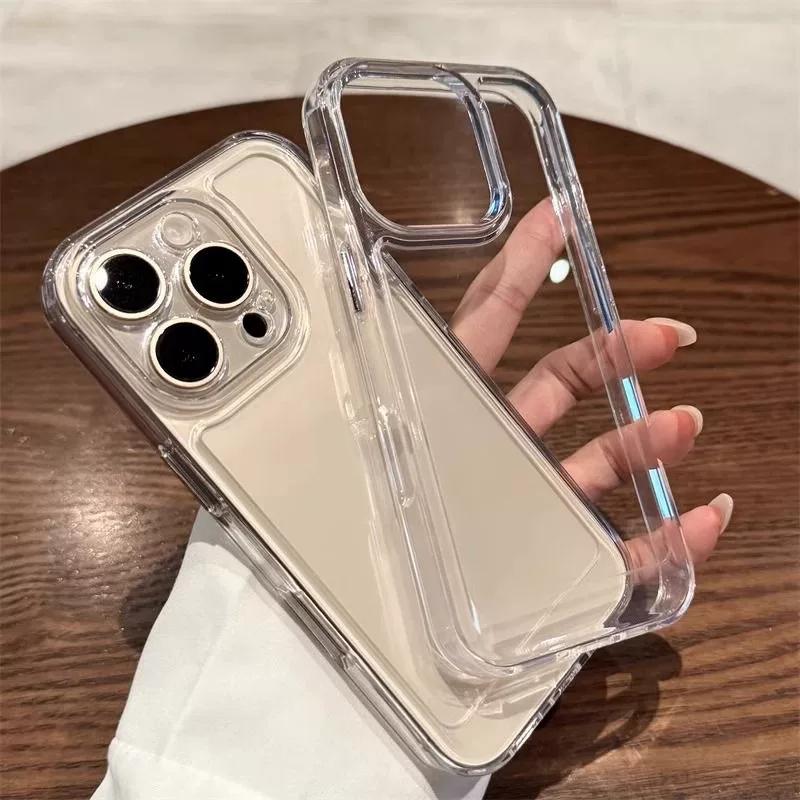 Tương Thích Cho IPhone18,17,16,15, 14, 13, 12 11 Pro Max, IPhone14,15,16 Plus, IPhone 17 Air, IPhone XS Max,Xr,Vỏ Điện Thoại Trong Suốt, Thiết Kế Tối Giản, Dày Dặn Và Chống Sốc, Không Bị Ố Vàng