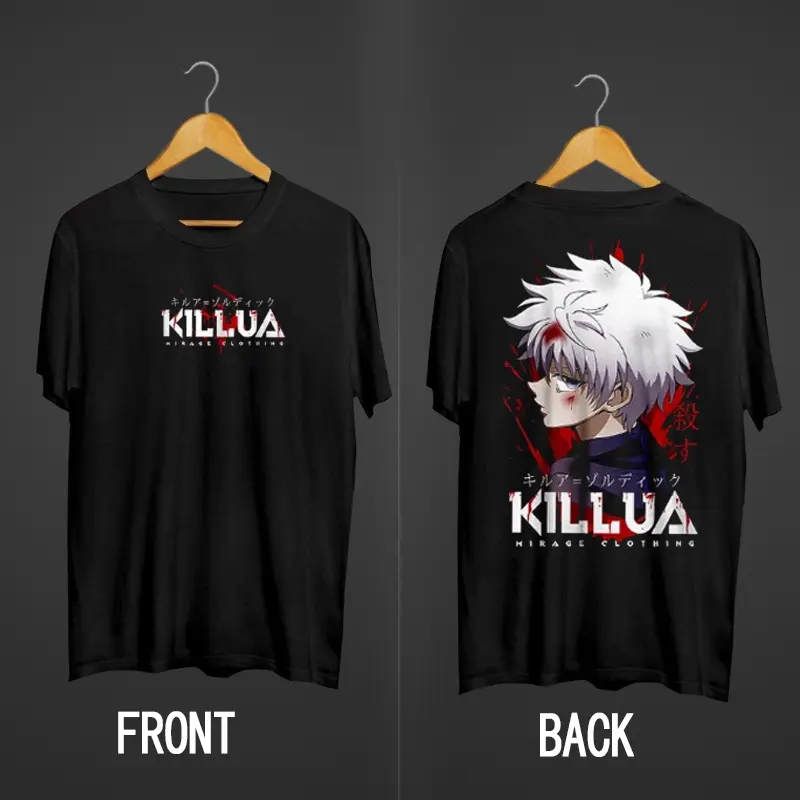 Trang phục áo phông ngắn tay, phong cách Anime, áo sơ mi Anime Shirt Hunter X Hunter, mùa hè 2024, co giãn Menswear Nam
