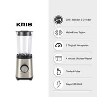 Gambar KRIS 800 ML BLENDER 2IN1 STAINLESS STEEL - HITAM dari AZKO ID Kota Administrasi Jakarta Pusat 3 Tokopedia
