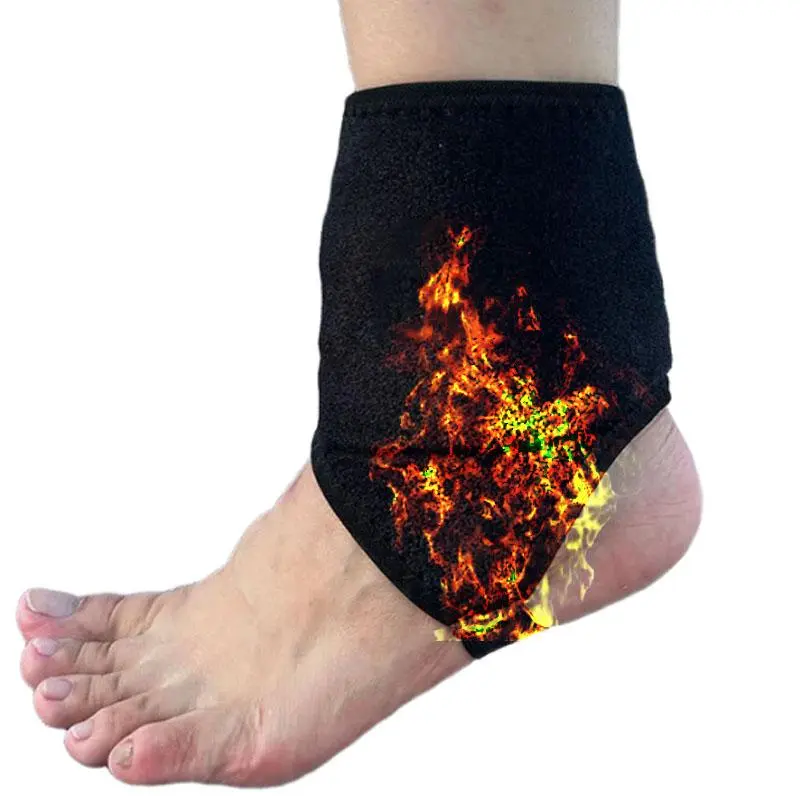 USB Rechargeable Ankle Heating Pad, Ankle Compression Support, Ankle Warmer for Men & Women, Sports Support for Running Jogging Cycling