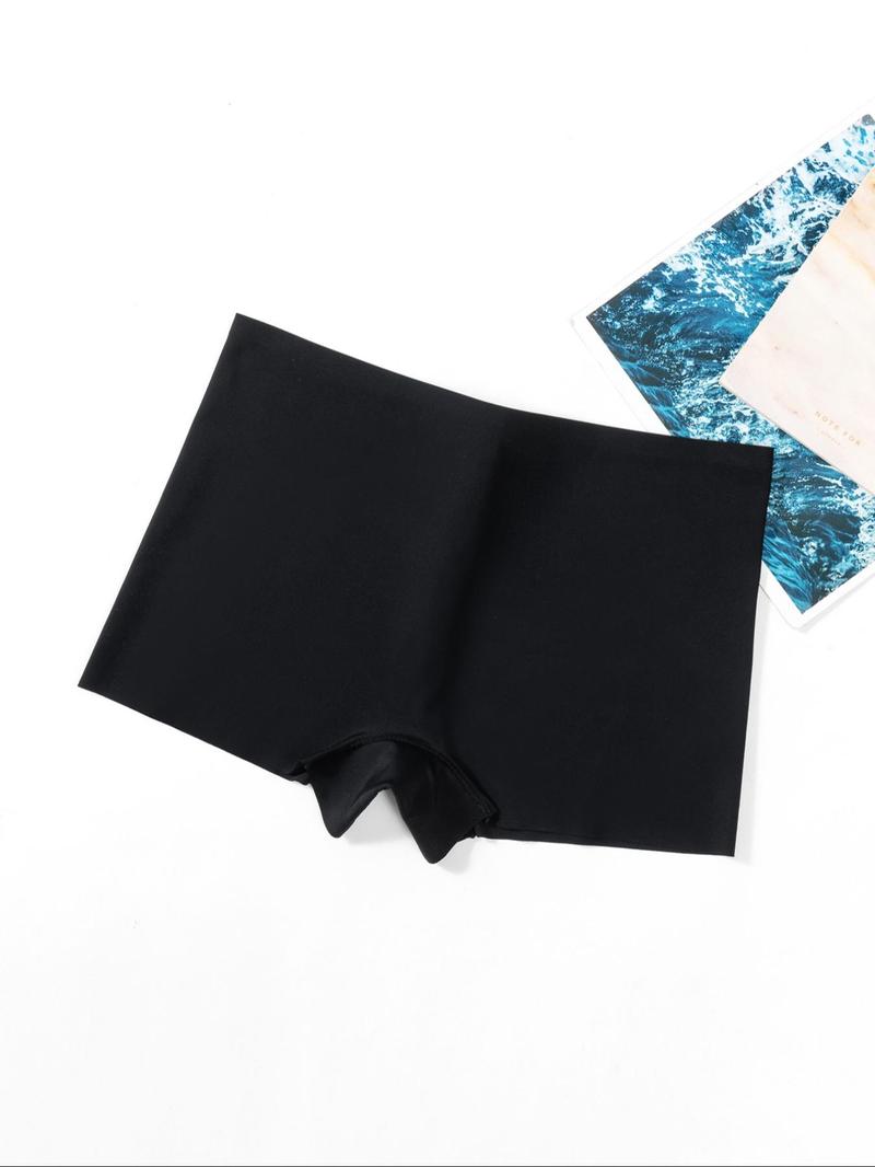 Product Introduction of Women's Solid Color Seamless Boyshorts, Soft Comfortable Breathable Safety Shorts, Ladies Underwear for All Seasons 2