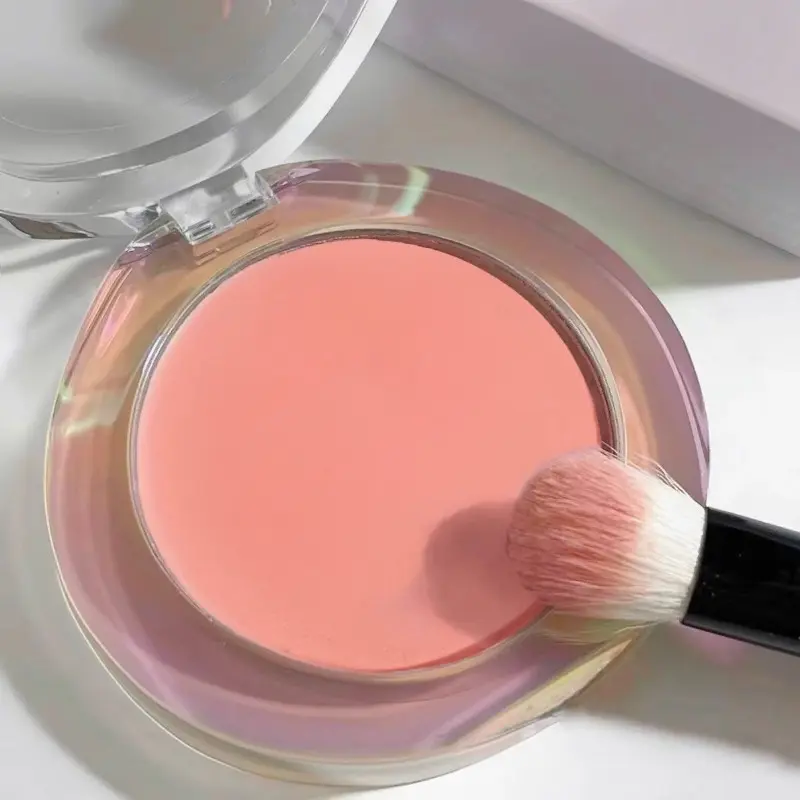 Low saturation ebony rose~ Blush matte shimmer highlight for students with pure desire style natural nude makeup with contouring and highlighting.