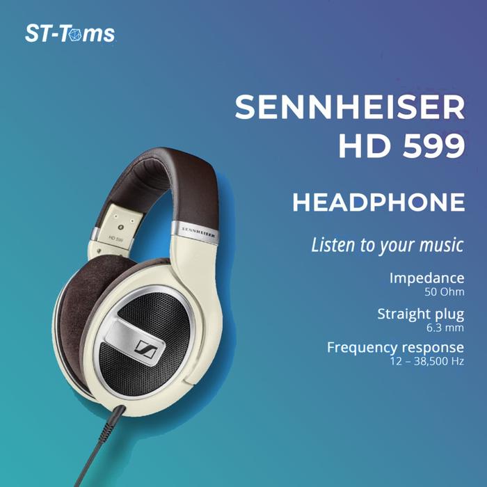 Gambar Sennheiser Around Ear Open Headphone with Mic HD 599 / HD599 dari ST-Toms.co Kota Administrasi Jakarta Utara Tokopedia