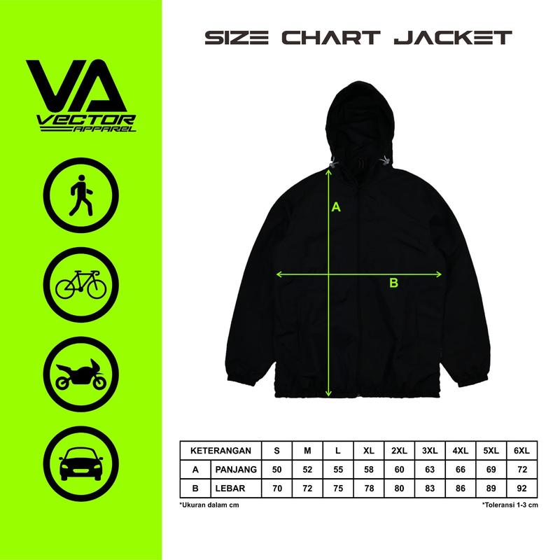 JAKET RACING / PARASUT WATERPROOF / BEBAS CUSTOM NAMA, NOMOR, SPONSOR 3