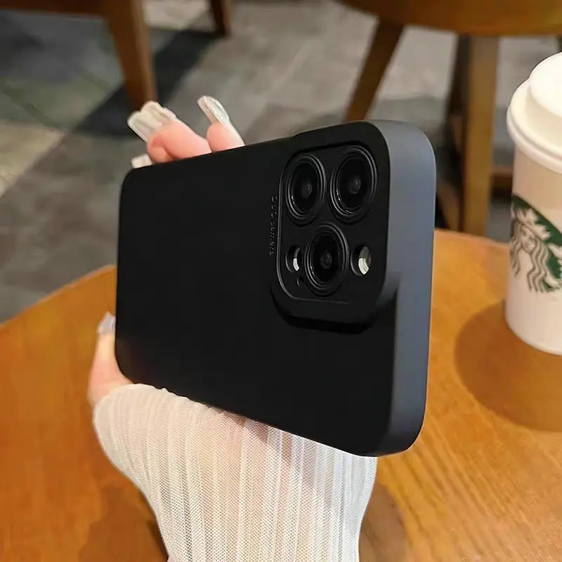 Ốp Điện Thoại TPU rắn bao gồm đầy đủ cho học sinh, cho iPhone 14 Pro Max, 11, 13ProMax, 13, 12 Pro Max, XR, 7, i14, 14 Pro, SE, 11, 15 Pro, Macaron, vỏ silicon, 11 Pro Max, 14, XSMAX, 15, 7 Plus, 8 +, XS , ốp điện thoạichống sốc 1