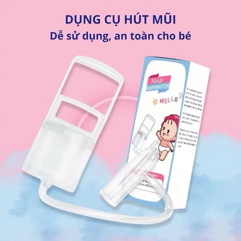 ￼Dụng cụ hút mũi cầm tay thế hệ mới, lực hút mạnh, êm, an toàn cho bé 0