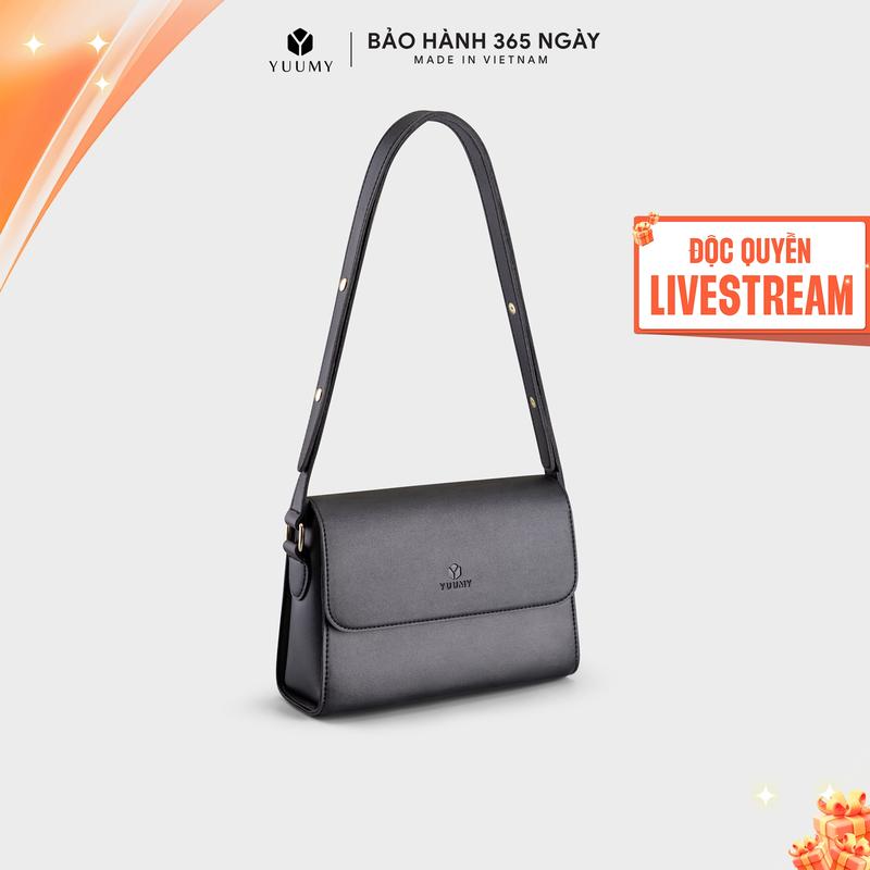 (Độc Quyền Livestream) Túi Yuumy (Thời trang nữ nắp gập dạng hộp size 21 - Túi đeo chéo da Seasand YN155)