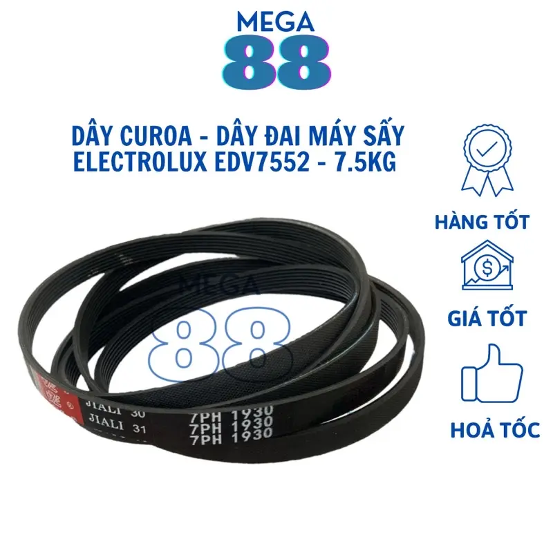 Dây curoa máy sấy Electrolux 7.5kg EDV7552 - dây curua, dây đai máy sấy electrolux edv7552 7.5kg 0