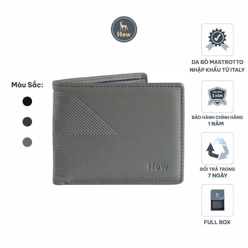  Có Khắc Tên  Bóp Nam Da Bò Mastrotto Phong Cách Tối Giản HN31 Ví Wallet 