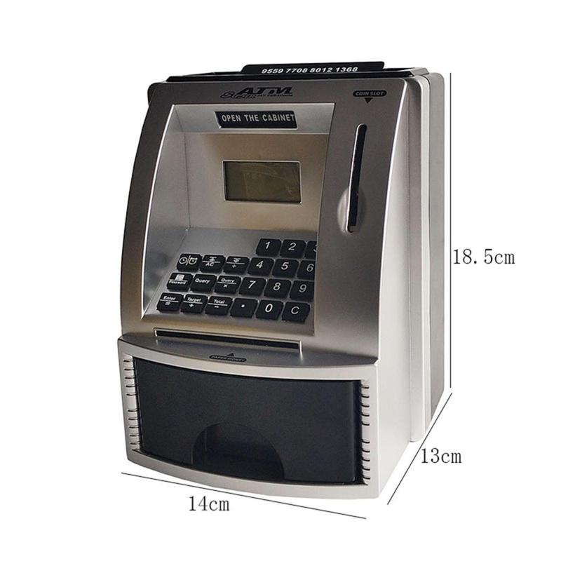 Product Introduction of ATM Piggy Bank for Kids Saving Box,Balance Calculator,Educational Toys Electronic Money Bank for Ages 3 4 5 6 7 8 Gifts 0