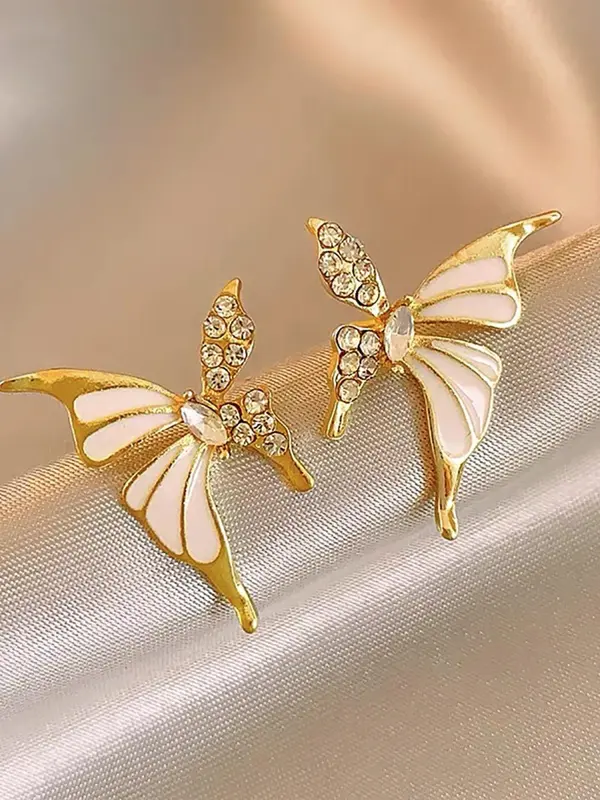 Butterfly Design Earrings, Fashionable Jewelry for Women, Trendy All-match & Exquisite Jewelry for Birthday Gift 4