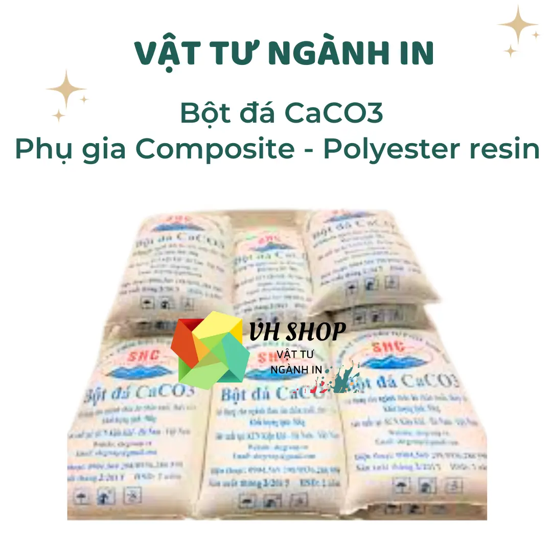 1 kg Bột đá CaCO3 - Phụ gia composite - Polyester resin