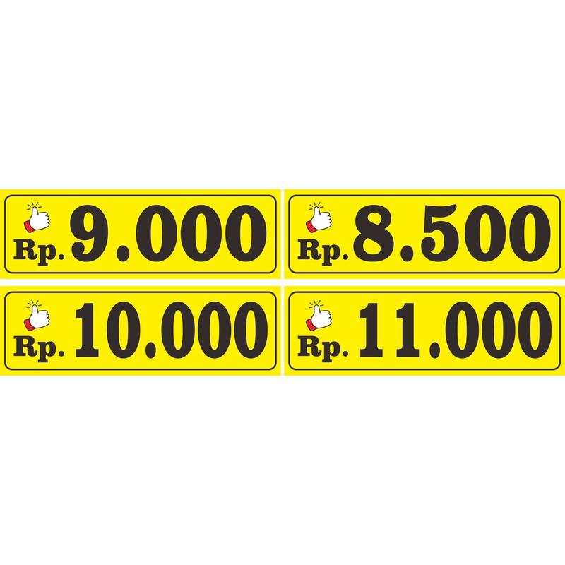 Stiker Label Harga Produk untuk Warung Dll - Shop | Tokopedia