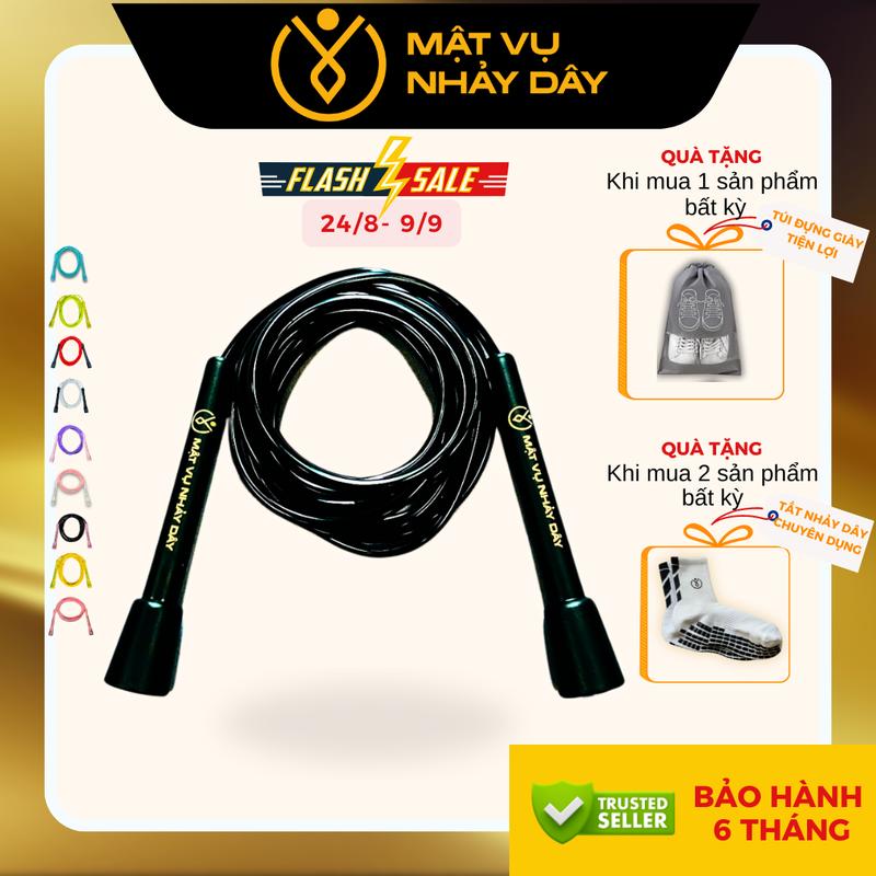 [5MM] Dây nhảy PVC Mật Vụ Nhảy Dây - Speed rope - Dây nhảy thể thao, dây nhảy cardio, dây thể lực