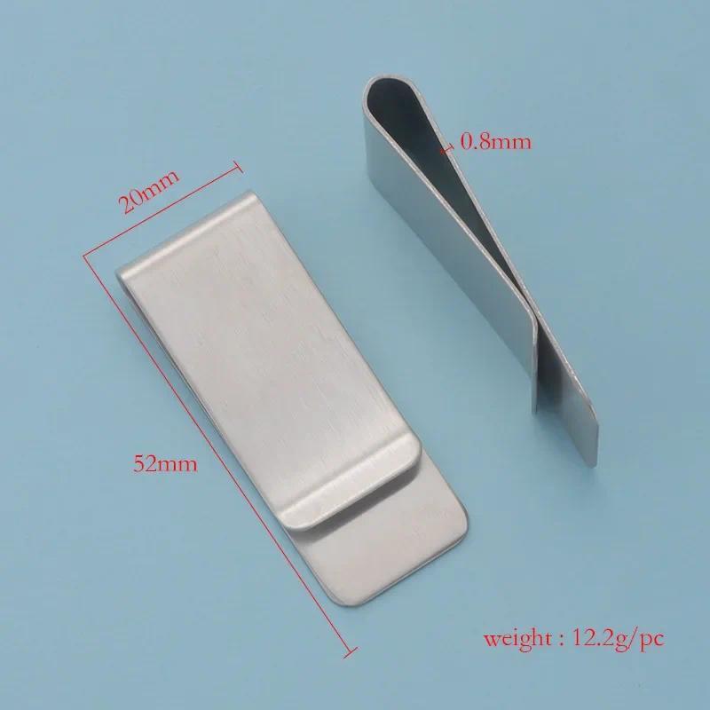 Product Introduction of Dompet Klip Wang Loyang Vintaj, Pemegang Pengapit Bil Tunai Lelaki Logam Tebal, Folder Kad Kredit ID, Klip Dompet Mini Lelaki, 1 Keping 2