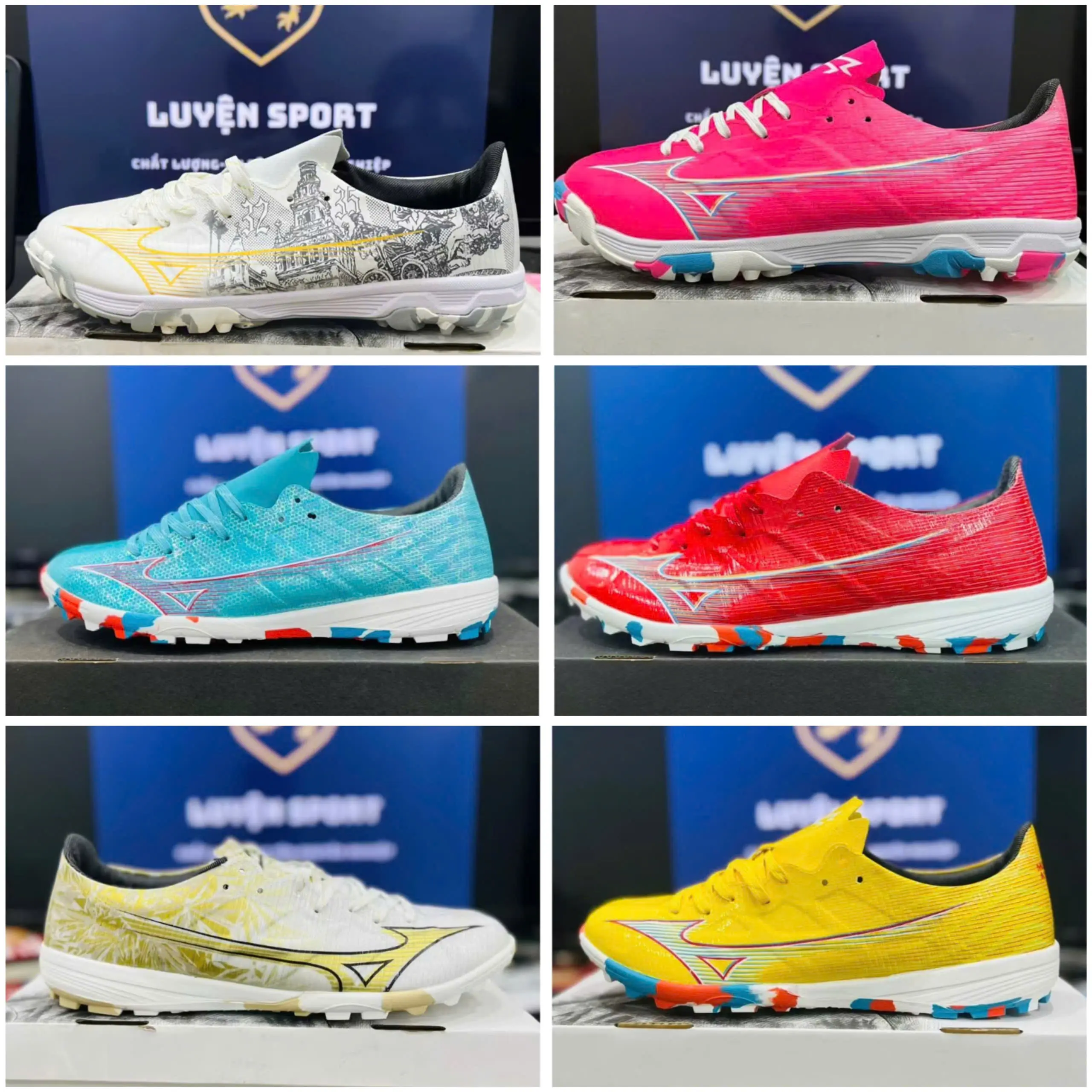 ( Lùi 1 size so với Giày 3 sọc) Giày Bóng Đá Mizuno Alpha Pro As Khâu Full Đế Tặng Tất, Hộp và Túi Đụng Giày Cao Su Sneaker Sport