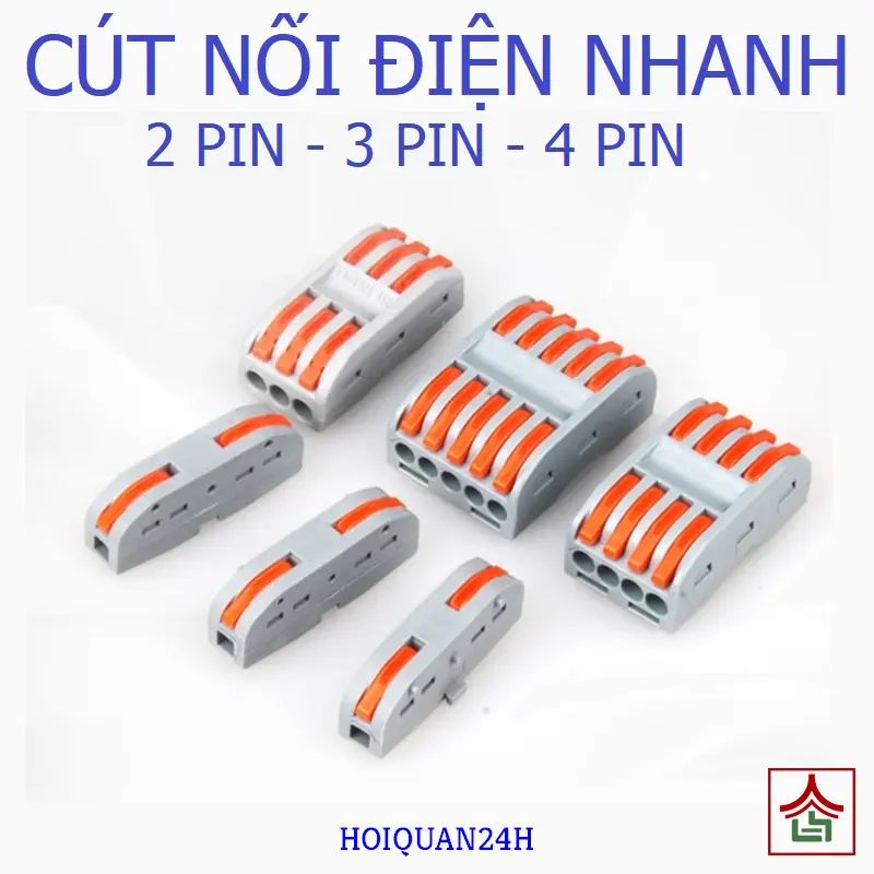 Cút Nối Nhanh Dây Điện 1 2 3 4 5 Cổng