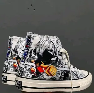 SEPATU SNEAKER boot casual pria dan wanita karakter one peace glosyy Shoes